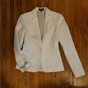 Express Women's Classic White Blazer